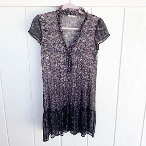 Urban Outfitters Kimchi Black Purple Mini Dress XS